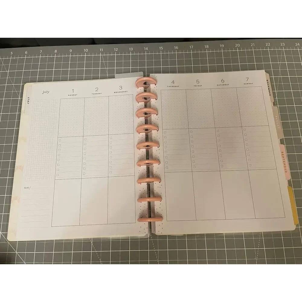 Happy Planner Classic Neutral w/6mo Vertical Checklist Layout & Faith Notebook